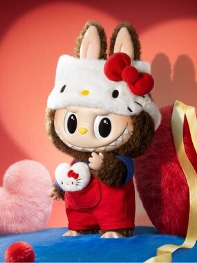 Hello Kitty Bunny Costume Plush Toy - Red Outfit